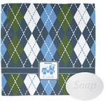 Blue Argyle Washcloth (Personalized)