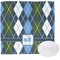 Blue Argyle Washcloth (Personalized)