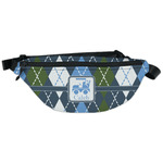 Blue Argyle Fanny Pack - Classic Style (Personalized)