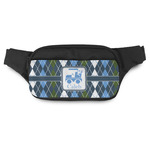 Blue Argyle Fanny Pack - Modern Style (Personalized)