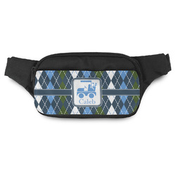 Blue Argyle Fanny Pack - Modern Style (Personalized)