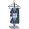 Blue Argyle Finger Tip Towel - Full Print (Personalized)