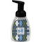 Blue Argyle Foam Soap Bottle - Black (Personalized)