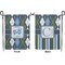 Blue Argyle Garden Flag - Double Sided Front and Back