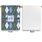 Blue Argyle Garden Flags - Large - Single Sided - APPROVAL