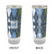 Blue Argyle Glass Shot Glass - 2 oz - Single - APPROVAL