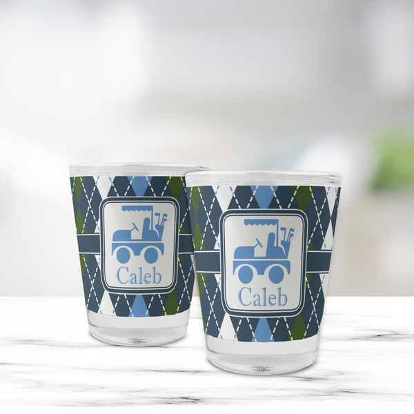 Blue Argyle Glass Shot Glass - Standard - LIFESTYLE