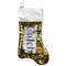 Blue Argyle Reversible Sequin Stocking - Gold (Personalized)