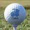 Blue Argyle Golf Ball - Branded - Tee
