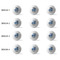 Blue Argyle Golf Balls - Generic - Set of 12 - APPROVAL