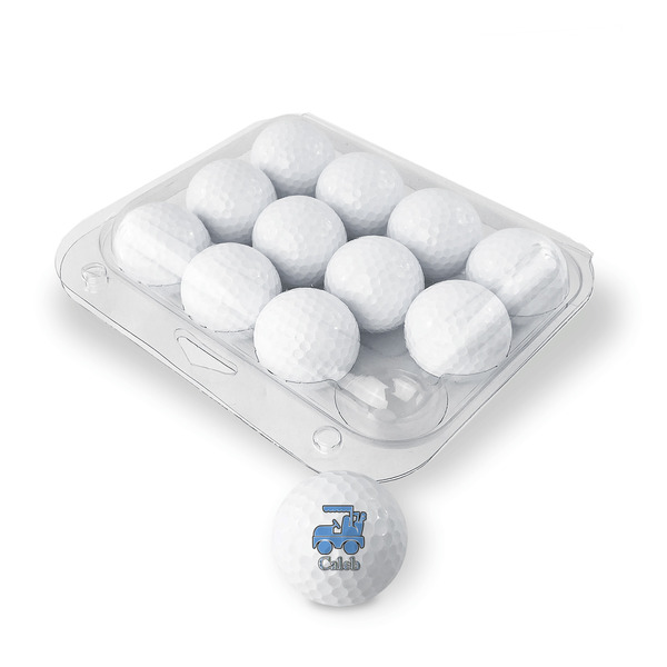 Blue Argyle Golf Balls - Generic - Set of 12 - PACKAGING