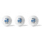 Blue Argyle Golf Balls - Generic - Set of 3 - APPROVAL