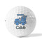 Blue Argyle Golf Balls - Titleist - Set of 12 - FRONT