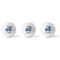 Blue Argyle Golf Balls - Titleist - Set of 3 - APPROVAL