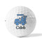 Blue Argyle Golf Balls - Titleist - Set of 3 - FRONT