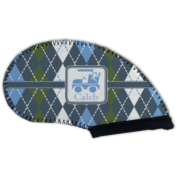 Blue Argyle Golf Club Covers - BACK