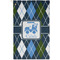 Blue Argyle Golf Towel (Personalized) - APPROVAL (Small Full Print)