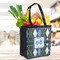 Blue Argyle Grocery Bag - LIFESTYLE