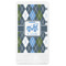 Blue Argyle Guest Napkins - Full Color - Embossed Edge (Personalized)