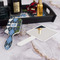 Blue Argyle Hair Brush - With Hand Mirror
