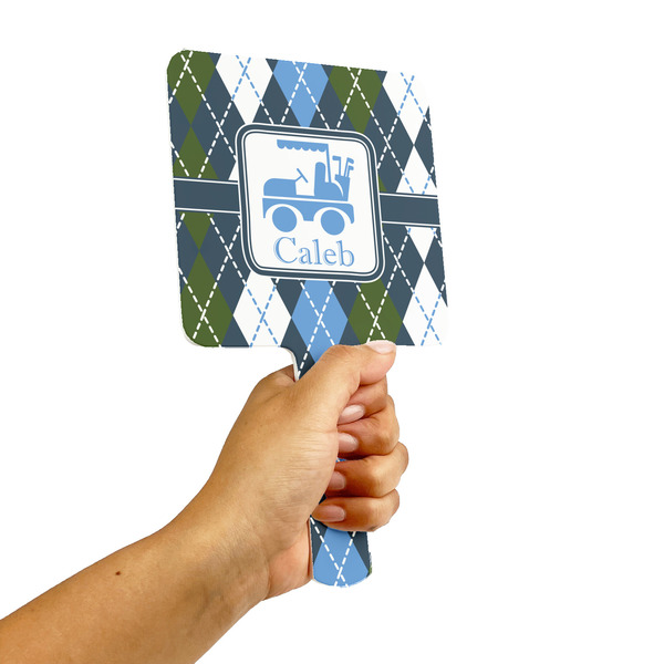 Blue Argyle Hand Mirrors - Alt View