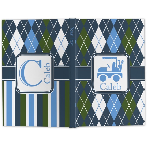 Blue Argyle Hard Cover Journal - Apvl