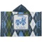 Blue Argyle Kids Hooded Towel (Personalized)
