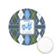 Blue Argyle Printed Cookie Topper - 1.25" (Personalized)