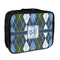 Blue Argyle Insulated Lunch Bag (Personalized)