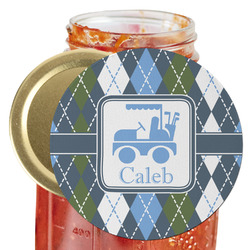 Blue Argyle Jar Opener (Personalized)