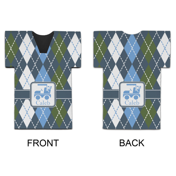 Blue Argyle Jersey Bottle Cooler - APPROVAL