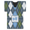 Blue Argyle Jersey Bottle Cooler (Personalized)