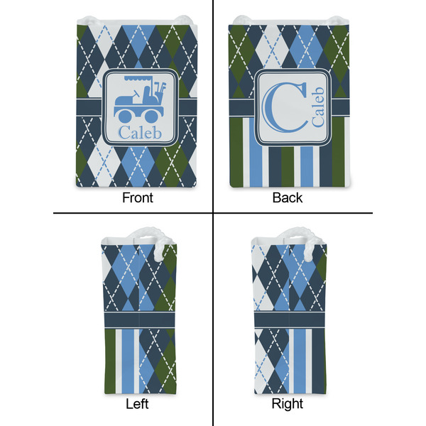 Blue Argyle Jewelry Gift Bag - Gloss - Approval