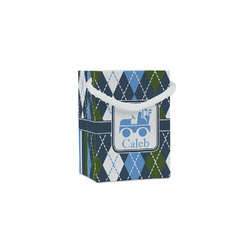 Blue Argyle Jewelry Gift Bags - Gloss (Personalized)