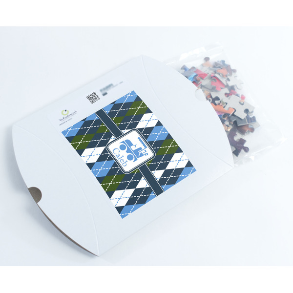 Blue Argyle Jigsaw Puzzle 110 Piece - Box