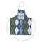 Blue Argyle Kid's Apron - Medium (Personalized)