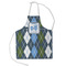 Blue Argyle Kid's Apron - Small (Personalized)