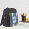 Blue Argyle Kid's Backpack - Lifestyle