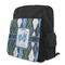 Blue Argyle Kid's Backpack - MAIN