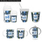 Blue Argyle Kid's Drinkware - Customized & Personalized