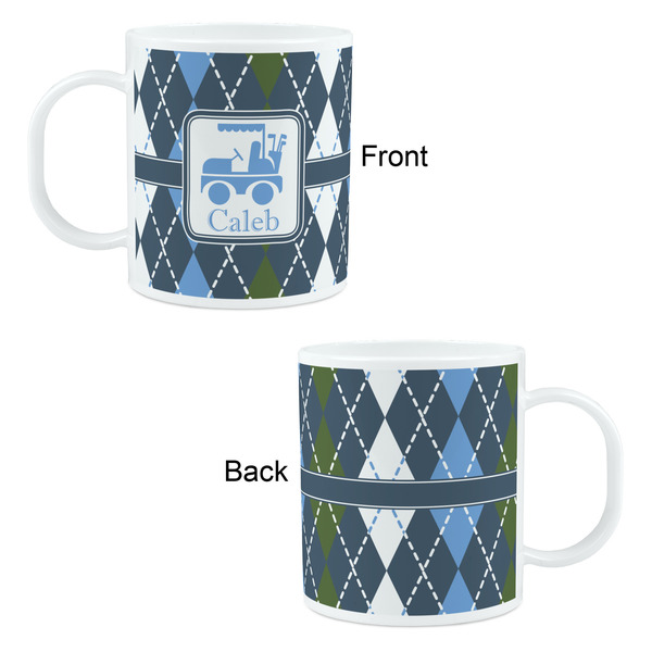 Blue Argyle Kid's Mug - Apvl