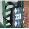 Blue Argyle Kids Backpack - In Context