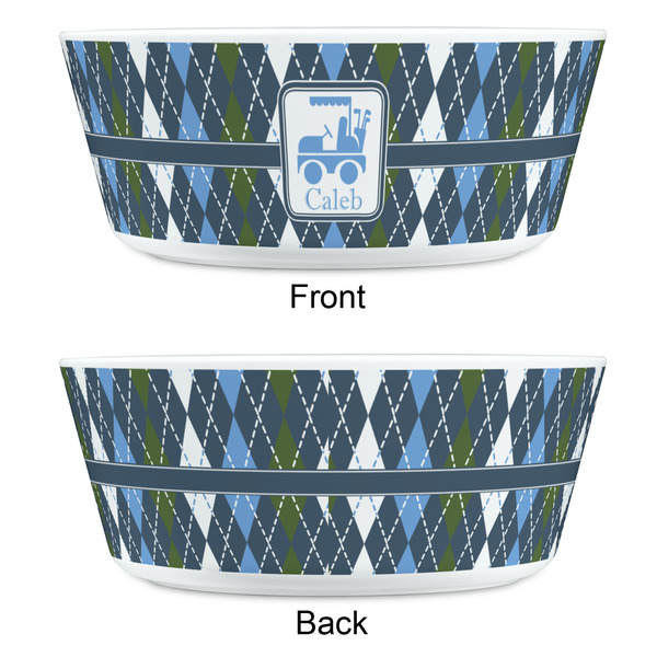 Blue Argyle Kids Bowls - APPROVAL