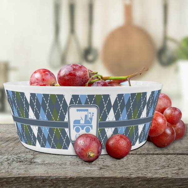 Blue Argyle Kids Bowls - LIFESTYLE