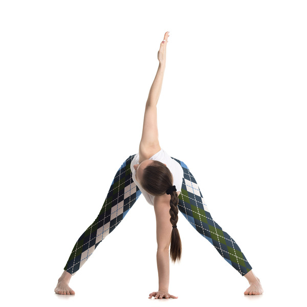 Blue Argyle Ladies Leggings - LIFESTYLE