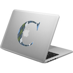 Blue Argyle Laptop Decal (Personalized)
