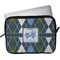 Blue Argyle Laptop Sleeve / Case - 13" (Personalized)