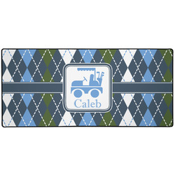 Blue Argyle Gaming Mouse Pad (Personalized)