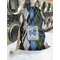 Blue Argyle Laundry Bag in Laundromat