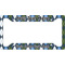 Blue Argyle License Plate Frame - Style A (Personalized)